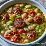 Andouille Sausage Bean Soup for 6 Servings