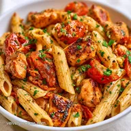 Boursin Chicken Pasta with Tomatoes for 4