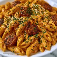 Creamy Cajun Andouille Pasta for 6