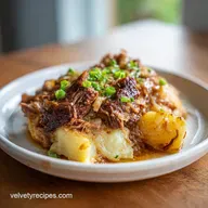 Crockpot Loaded Steak and Potato Bake: Tender Beef