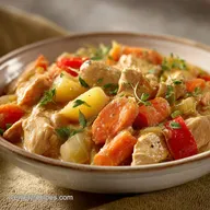 Easy Slow Cooker Chicken Stew with Vegetables