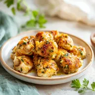 Garlic Butter Chicken Bites in 15 Minutes for 4 Servings