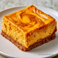 Pumpkin Cheesecake Bars: No-Bake
