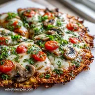 Keto Chicken Crust Pizza: Garlic and Herb Infused
