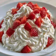 Light Fluffy Strawberry Dessert for 10