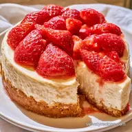 Nobake Strawberry Cheesecake: Fluffy
