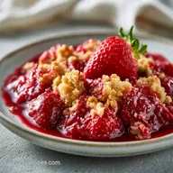 Strawberry Crisp with Fresh Strawberries