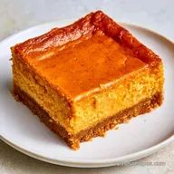 Pumpkin Cheesecake Bars with Gingersnaps