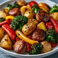 Sheet Pan Andouille Sausage and Veggies