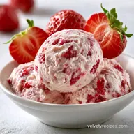 Strawberry Shortcake Ice Cream No-Churn