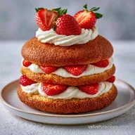 Summer Strawberry Shortcake Cake for 12