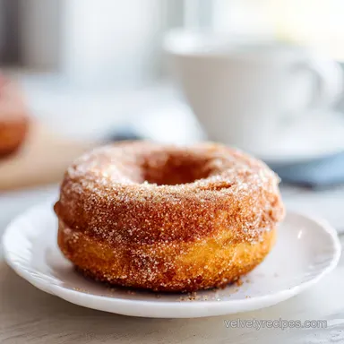 Low Carb Keto Almond Flour Donut Recipe with Cinnamon Sugar Recipe Card