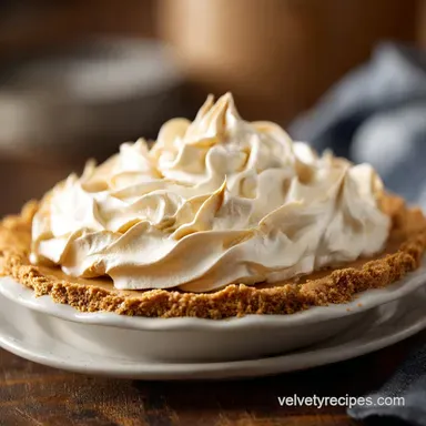 Amish Peanut Butter Cream Pie in 25 Minutes Recipe Card