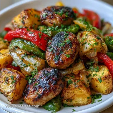 Andouille Sausage and Veggies for 4