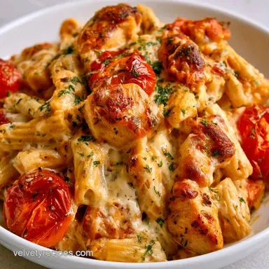 Boursin Chicken Pasta Bake: One-Pot Recipe Card