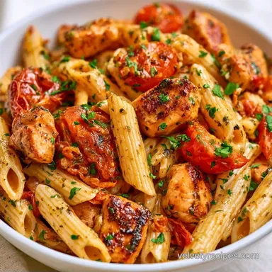 Boursin Chicken Pasta with Tomatoes for 4