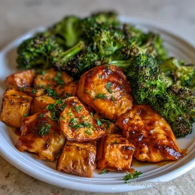 Buffalo Chicken Sweet Potato Bowl for 4 Recipe Card