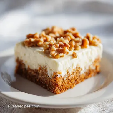 Carrot Cake Cream Cheese Bars in 1 Hour Recipe Card