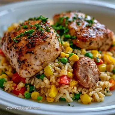 Chicken Andouille Sausage Rice Recipe in 45 Minutes
