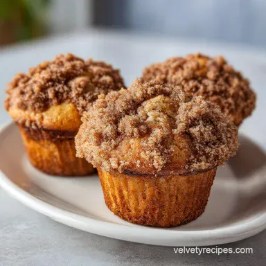 Coffee Cake Banana Muffins in 35 Minutes: Golden and Tender Recipe Card