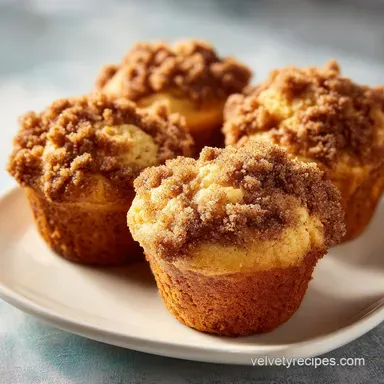 Coffee Cake Banana Muffins in 35 Minutes: Golden and Tender