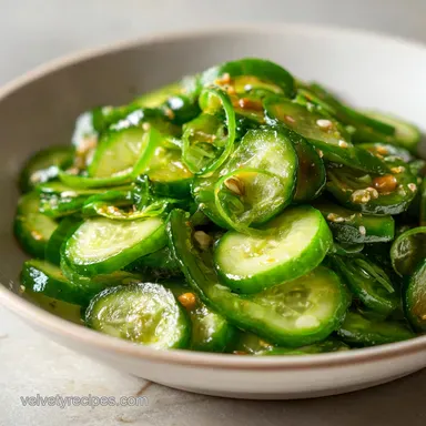 Best Creamy Cucumber Salad Recipe Low for 4 Servings Recipe Card