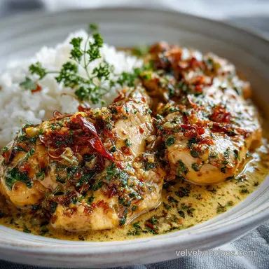 Creamy Garlic Butter Chicken for 4 Servings