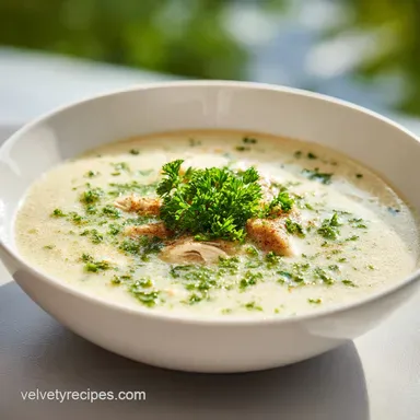 Creamy Garlic Parmesan Chicken Soup in 30 Minutes Recipe Card