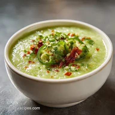 Creamy Tomatillo Avocado Salsa Verde Recipe in 20 Minutes Recipe Card