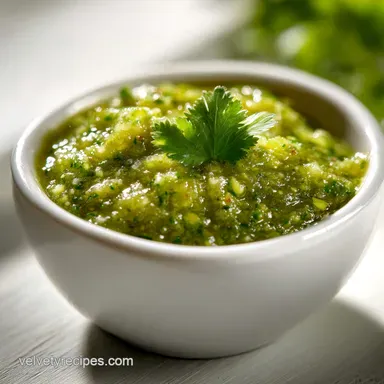 Creamy Tomatillo Avocado Salsa Verde Recipe in 20 Minutes