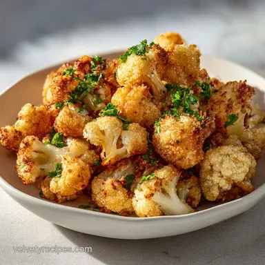 Air Fryer Cauliflower Recipe for 4 Servings