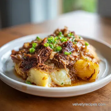 Crockpot Loaded Steak and Potato Bake for 6 Servings