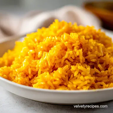 Dominican Yellow Rice for 5 Servings Recipe Card