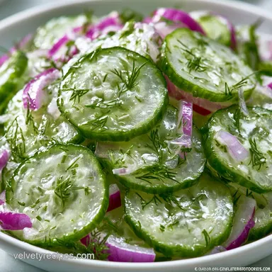 Easy Cucumber Salad in 10 Minutes Recipe Card