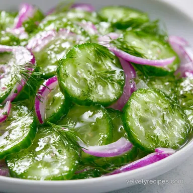 Easy Cucumber Salad in 10 Minutes