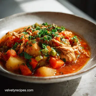 Easy Slow Cooker Chicken Stew with Veggies | 6h 10m Recipe Card