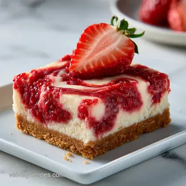 Easy Strawberry Cheesecake Bars in 30 Min Recipe Card