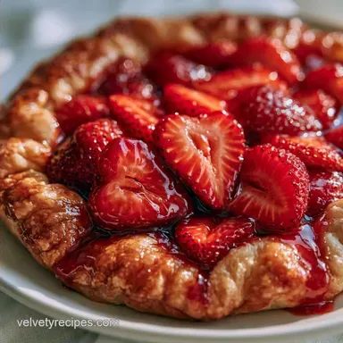 Fresh Strawberry Galette for 8 Servings