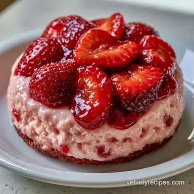 Fresh Strawberry Sheet Cake for 12 Recipe Card