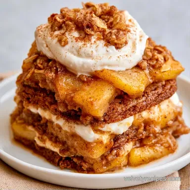 Gingersnap Apple Icebox Cake: Make-Ahead Recipe Card