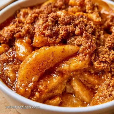 Pear Crisp with Almond Flour Recipe Card