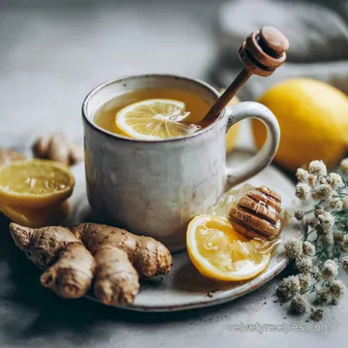 Green Tea Lemon Ginger Honey in 10 Minutes Recipe Card