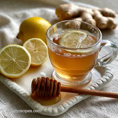 Green Tea Lemon Ginger Honey in 10 Minutes