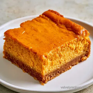 Pumpkin Cheesecake Bars: No-Bake Recipe Card