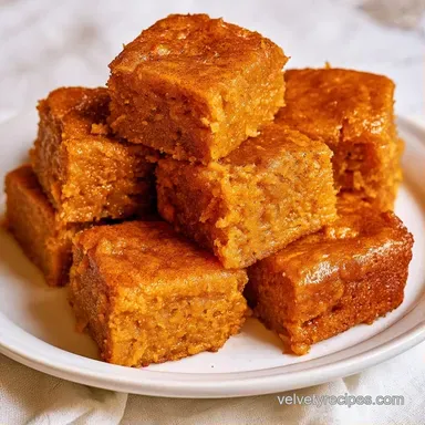 Pumpkin Spice Dessert for 8 Squares Recipe Card