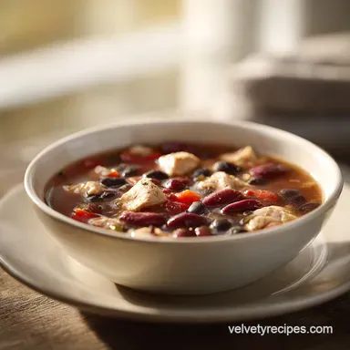 High Protein Weight Loss Soup in 35 Min Recipe Card