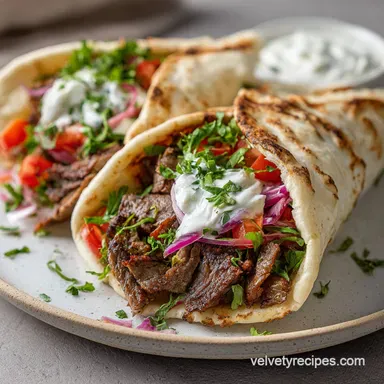Authentic Gyro Meat Recipe: Homemade Lamb and Beef for 8 Servings Recipe Card