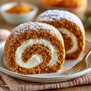 Pumpkin Roll in 30 Minutes Recipe Card