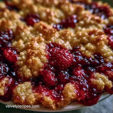 Family-Size Strawberry Cobbler Recipe Card