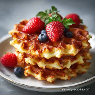 Keto Chaffles Recipe in 5 Minutes: Crispy Low-Carb Waffles